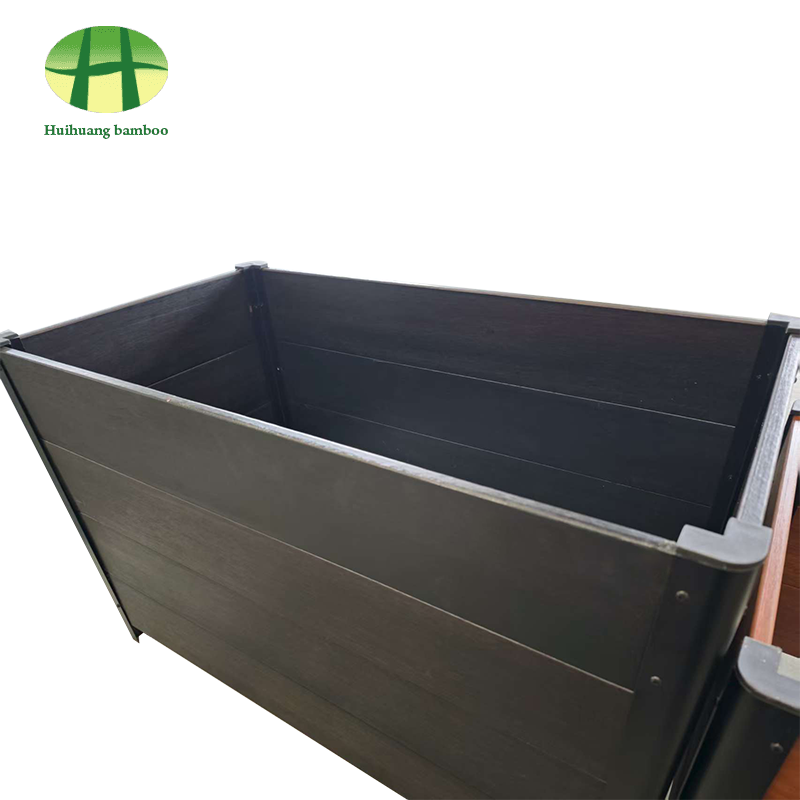 Velit tempestas resistentia Bamboo plantator lignum compositum plantator box